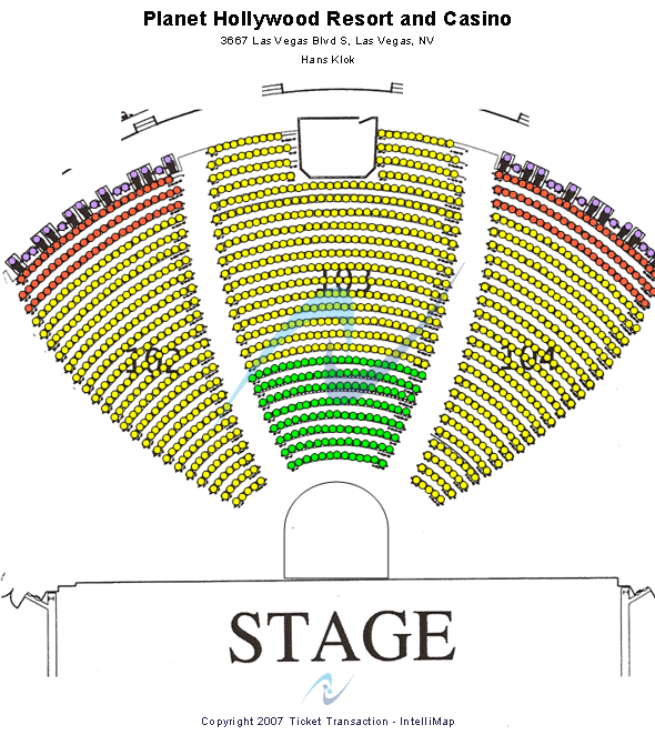 Planet Hollywood Theater Of The Performing Arts Seating Chart